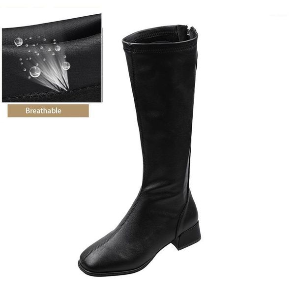 high heels boots women square toe back zipper leather black white british style mesh/plush lining elegant mid-calf long boots1
high heels boots women square toe back zipper leather black white british style mesh/plush lining elegant mid-calf long boots1