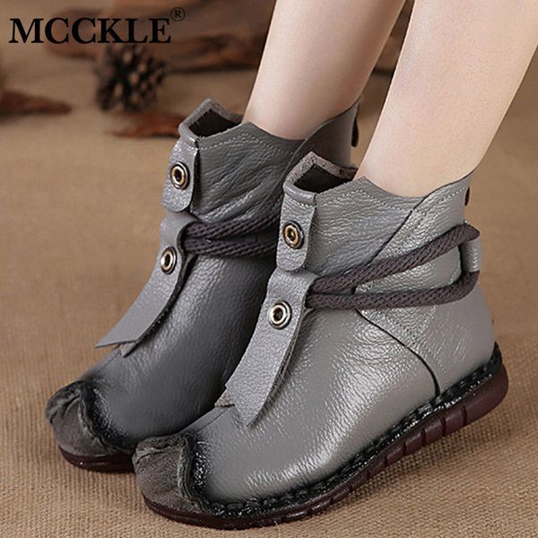 mcckle women pu leather ankle boots flats pleated ladies zip plush warm winter shoes female fashion sewing retro short boot lj201030, Black
mcckle women pu leather ankle boots flats pleated ladies zip plush warm winter shoes female fashion sewing retro short boot lj201030, Black