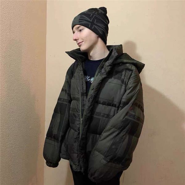 fashion design streetwear letters embroidery military green geometric printed men and women's down cotton coat size s, Black
fashion design streetwear letters embroidery military green geometric printed men and women's down cotton coat size s, Black