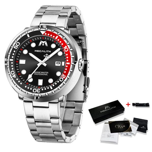 megalith new sports diving watches mens 2020 classic design blue dial diver quartz watches full steel luminous waterproof clock wmtfkh, Silver
megalith new sports diving watches mens 2020 classic design blue dial diver quartz watches full steel luminous waterproof clock wmtfkh, Silver