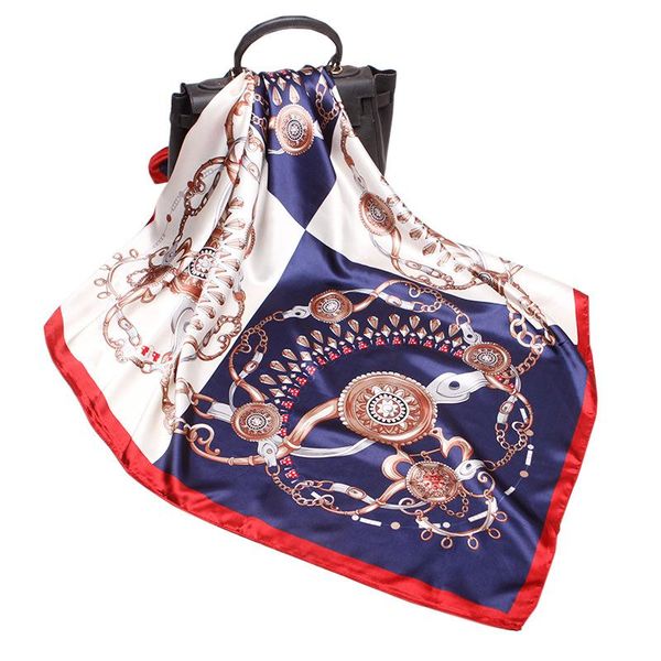 2021 90x90 fashion print multipurpose women silk twill scarf satin square tie hairband ladies foulard femme towel bufanda shawl, Blue;gray
2021 90x90 fashion print multipurpose women silk twill scarf satin square tie hairband ladies foulard femme towel bufanda shawl, Blue;gray