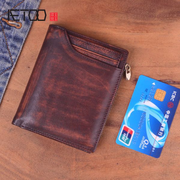 hbp aetoo vintage leather men's old short wallet, handmade zipper wallet, Red;black
hbp aetoo vintage leather men's old short wallet, handmade zipper wallet, Red;black