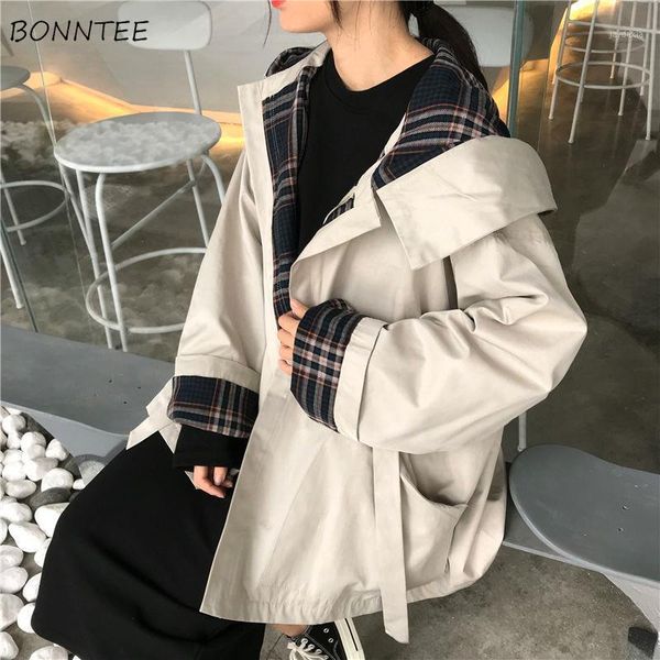trench women patchwork hooded harajuku korean style casual zipper bf students trendy womens coats windbreaker coat1, Tan;black
trench women patchwork hooded harajuku korean style casual zipper bf students trendy womens coats windbreaker coat1, Tan;black