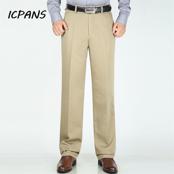 icpans dress pants men straight stretch loose flat high waist classic cotton black white formal suit trousers man big size 42 44 201106
icpans dress pants men straight stretch loose flat high waist classic cotton black white formal suit trousers man big size 42 44 201106