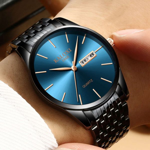watch simple men's steel watch quartz band black shell leisure waterproof double calendar business watch, Slivery;brown
watch simple men's steel watch quartz band black shell leisure waterproof double calendar business watch, Slivery;brown