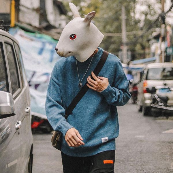 men's sweaters casual loose man korean style winter pullover knitted long sleeve pull hiver clothing db60my, White;black
men's sweaters casual loose man korean style winter pullover knitted long sleeve pull hiver clothing db60my, White;black