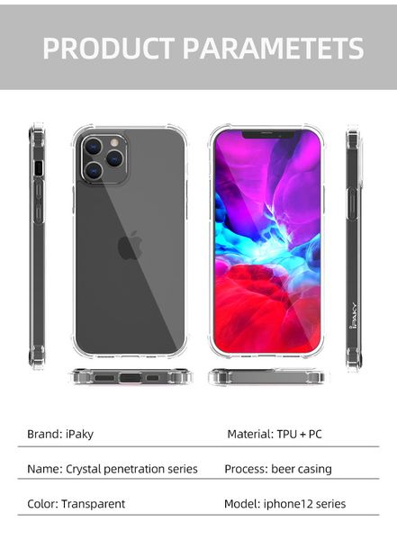 new material tpu transparetn anti-fall iphone cases for 12 mini 12pro max protective case transparent promax
new material tpu transparetn anti-fall iphone cases for 12 mini 12pro max protective case transparent promax