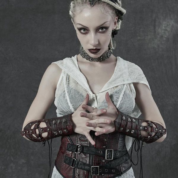 five fingers gloves punkrave women' steampunk hollow punk retro metal gear decorated fingerless, Blue;gray
five fingers gloves punkrave women' steampunk hollow punk retro metal gear decorated fingerless, Blue;gray