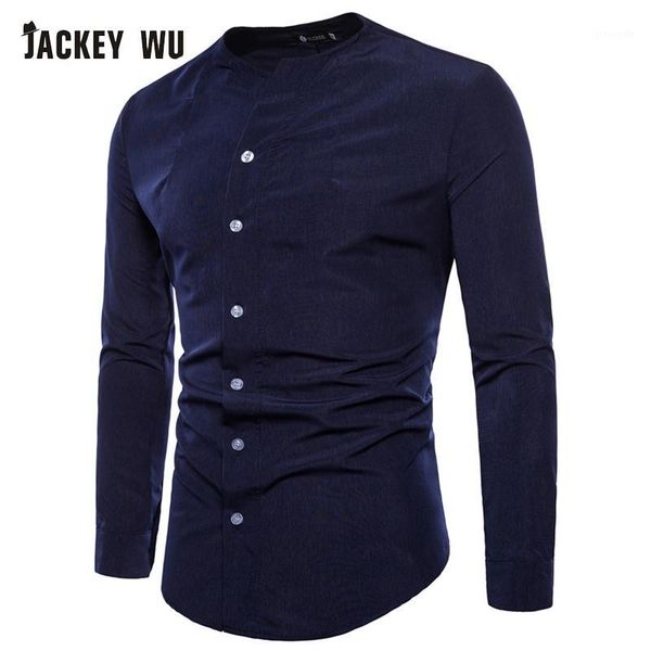 jackeywu brand casual shirts men 2020 korean fashion collarless long sleeve dress shirt business social camisa masculina white1, White;black
jackeywu brand casual shirts men 2020 korean fashion collarless long sleeve dress shirt business social camisa masculina white1, White;black