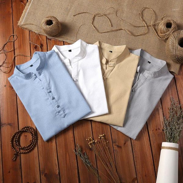 fashion mens shirts autumn winter button casual linen and cotton men's short sleeve blouse #301, White;black
fashion mens shirts autumn winter button casual linen and cotton men's short sleeve blouse #301, White;black