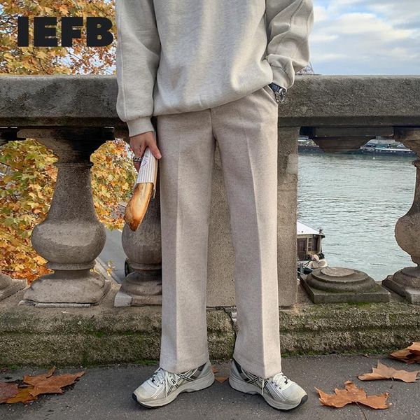 men's suits & blazers iefb 2021 autumn winter thickened woolen trousers men's suit pants korean loose straight casual wide leg fas, White;black
men's suits & blazers iefb 2021 autumn winter thickened woolen trousers men's suit pants korean loose straight casual wide leg fas, White;black