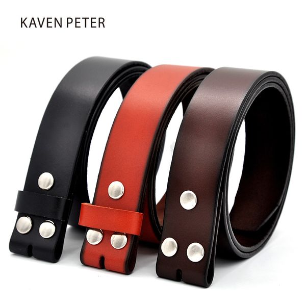 genuine leather belts without buckle for men brand strap vintage jeans cowskin strap with one layer leather 29"-42" 201123, Black;brown
genuine leather belts without buckle for men brand strap vintage jeans cowskin strap with one layer leather 29"-42" 201123, Black;brown
