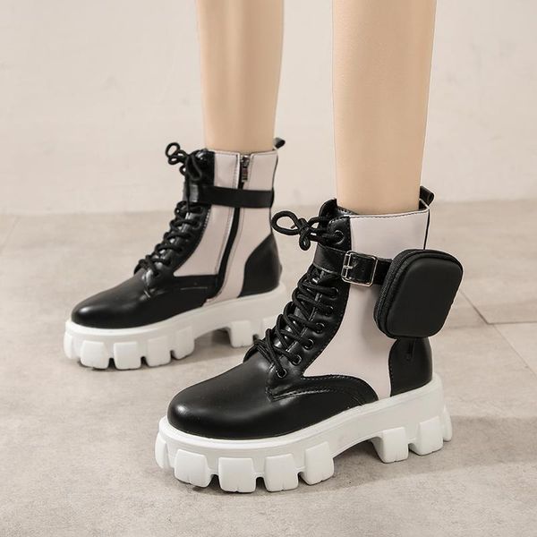 boots women ankle autumn lace up leather platform wear-resistant comfortable women's shoes 2021 fashion, Black
boots women ankle autumn lace up leather platform wear-resistant comfortable women's shoes 2021 fashion, Black