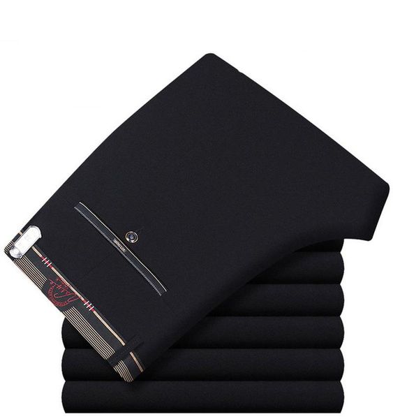 men's pants work suit bottom dress casual straight business classic office formal pant big size trousers male high waist, Black
men's pants work suit bottom dress casual straight business classic office formal pant big size trousers male high waist, Black