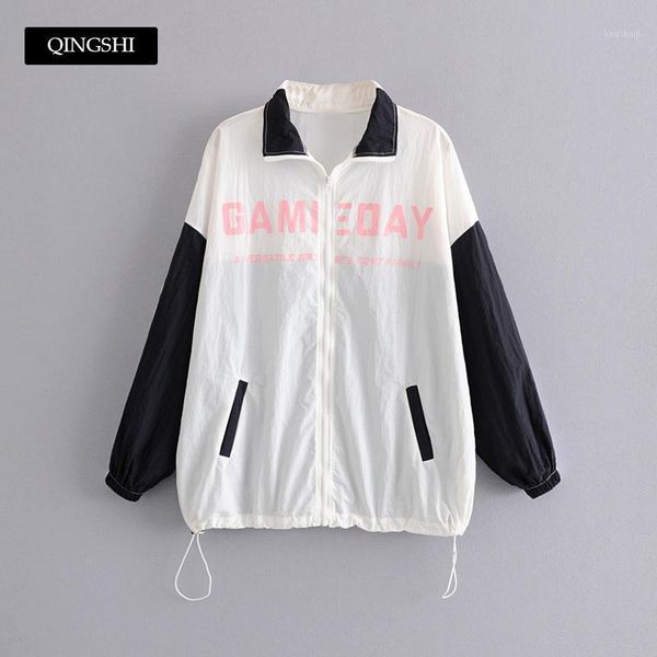 game day 2019 new women's windbreaker patchwork turn down collar sports jacket summer long sleeve outwear thin coats1, Black;brown
game day 2019 new women's windbreaker patchwork turn down collar sports jacket summer long sleeve outwear thin coats1, Black;brown