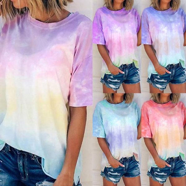 summer women tie dye t-shirt fashion print short sleeve t-shirt o-neck gradient color tee female streetwear plus size, Black;blue
summer women tie dye t-shirt fashion print short sleeve t-shirt o-neck gradient color tee female streetwear plus size, Black;blue