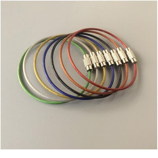 5pcs edc stain steel wire 150mm*15mm keychain ring key keyring circle rope cable loop outdoor camp luggage tag screw loc jllodx, Silver
5pcs edc stain steel wire 150mm*15mm keychain ring key keyring circle rope cable loop outdoor camp luggage tag screw loc jllodx, Silver