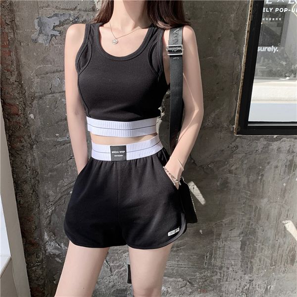 new women sets 2021 fashion pieces vest women's suit jogger sweatshirt home harvest shorts matching set n9rw, Black;white
new women sets 2021 fashion pieces vest women's suit jogger sweatshirt home harvest shorts matching set n9rw, Black;white