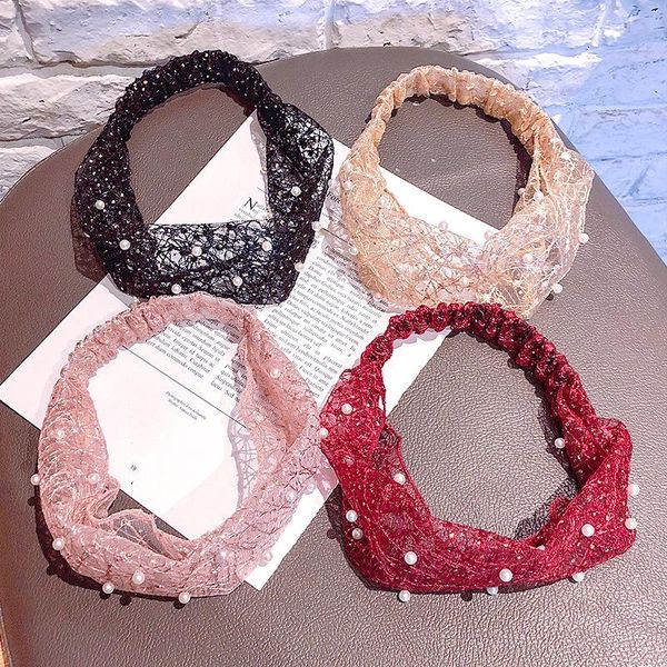 hair accessories lace turban shining headband fashion faux pearl wide stretch elastic for women girls jewelry
hair accessories lace turban shining headband fashion faux pearl wide stretch elastic for women girls jewelry