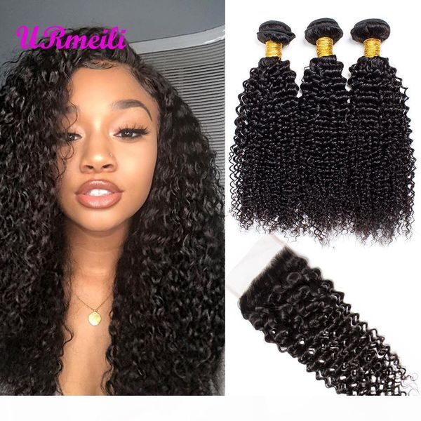 kinky curly virgin human hair with closure raw virgin indian hair 3 or 4 bundles with closure dhgate 10a grade remy human hair, Black;brown
kinky curly virgin human hair with closure raw virgin indian hair 3 or 4 bundles with closure dhgate 10a grade remy human hair, Black;brown