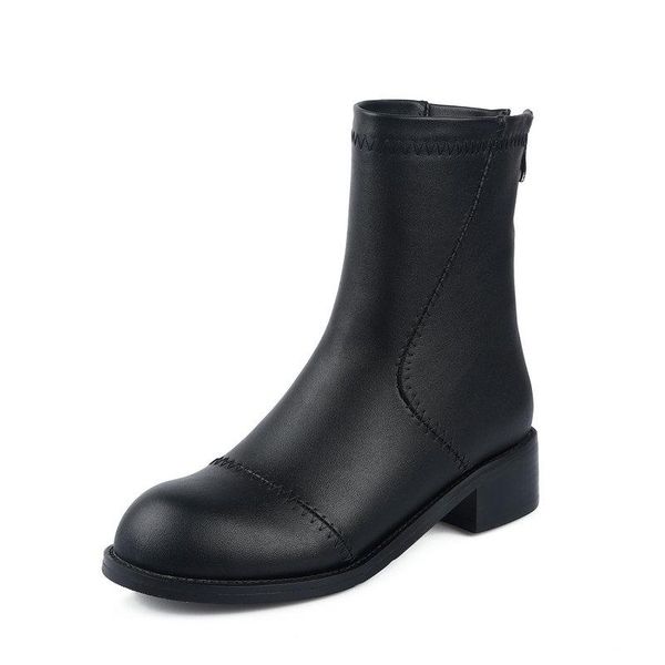 boots 2021 autumn winter pu leather ankle keep warm zipper women shoes round toe square heel short big size 34-43, Black
boots 2021 autumn winter pu leather ankle keep warm zipper women shoes round toe square heel short big size 34-43, Black