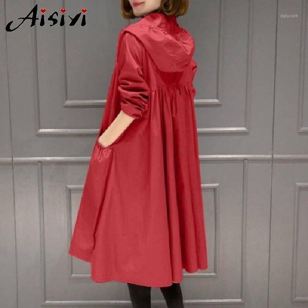 spring autumn women's trench coats long thin hooded casual pocket windbreakers jacket women waterproof coat female overcoats 4xl1, Tan;black
spring autumn women's trench coats long thin hooded casual pocket windbreakers jacket women waterproof coat female overcoats 4xl1, Tan;black