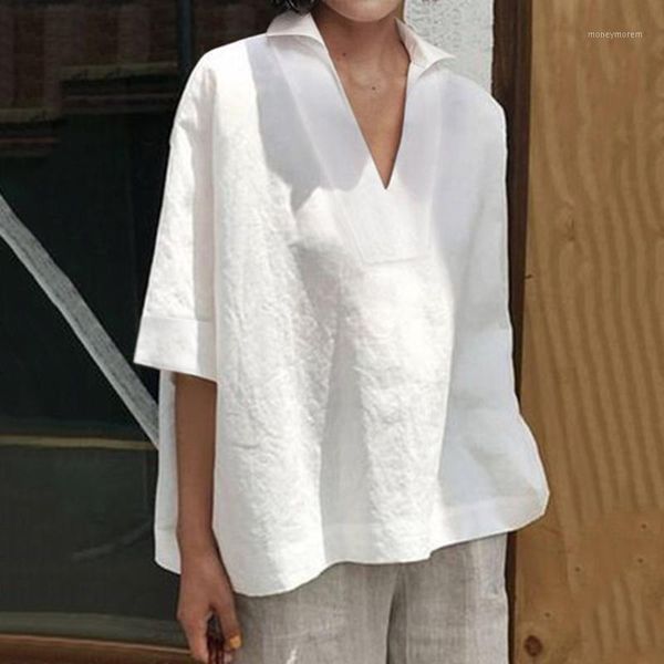 women's blouses & shirts woman blouse casual loose linen solid color white plus size lady daily blusas de mujer verano 2021#0713ljc1
women's blouses & shirts woman blouse casual loose linen solid color white plus size lady daily blusas de mujer verano 2021#0713ljc1