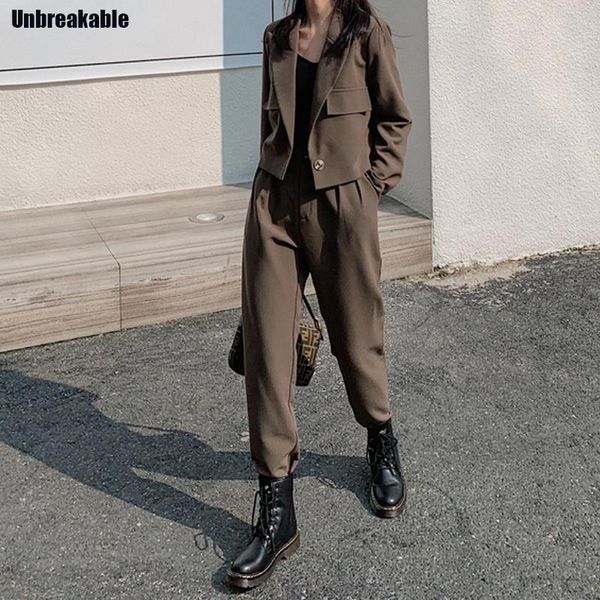 streetwear autumn womens blazer suit one button bomber blazer jacket+high waist harem pants 2021 vintage 2 piece set pants suit, White
streetwear autumn womens blazer suit one button bomber blazer jacket+high waist harem pants 2021 vintage 2 piece set pants suit, White