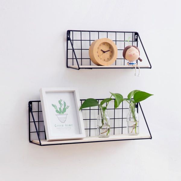 1pc wrought iron wall hanging storage rack living room wall shelf solid wooden partition rack hydroponics potted storage
1pc wrought iron wall hanging storage rack living room wall shelf solid wooden partition rack hydroponics potted storage