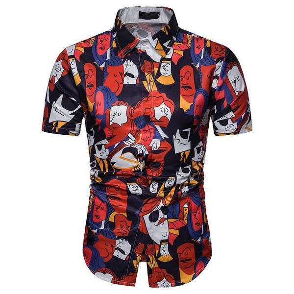 mens button down shirts slim fit short sleeve shirt men 2020 fashion 3d abstract character print streetwear caual shirt men xxxl, White;black
mens button down shirts slim fit short sleeve shirt men 2020 fashion 3d abstract character print streetwear caual shirt men xxxl, White;black