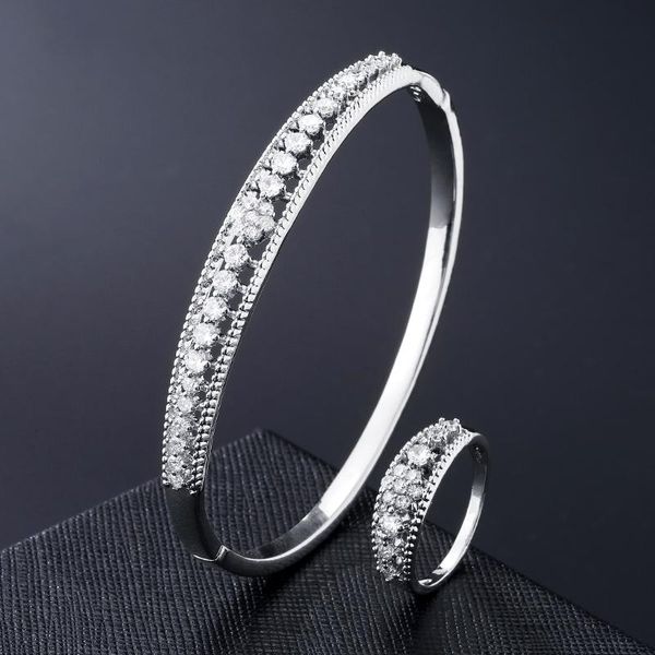 rakol new luxury cubic zirconia bracelet ring dubai jewelry sets for women bride wedding accessories anniversary gift rs03124, Silver
rakol new luxury cubic zirconia bracelet ring dubai jewelry sets for women bride wedding accessories anniversary gift rs03124, Silver