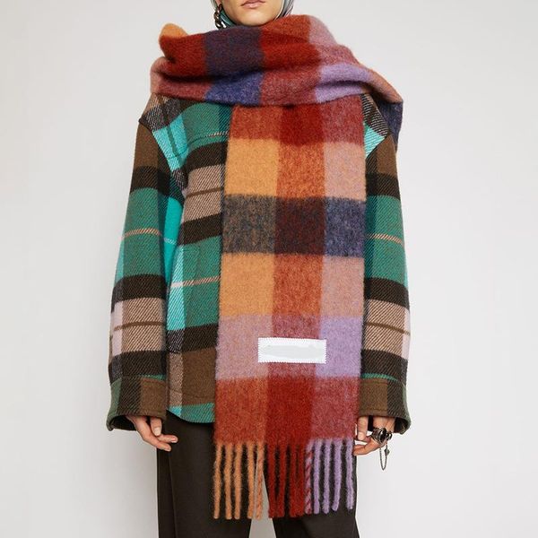 ac же абзац радуги шарф женский осенью и зимняя имитация кашемировая густая борода с двусторонним двойным использованием густой теплый шарф, Blue;gray
ac же абзац радуги шарф женский осенью и зимняя имитация кашемировая густая борода с двусторонним двойным использованием густой теплый шарф, Blue;gray