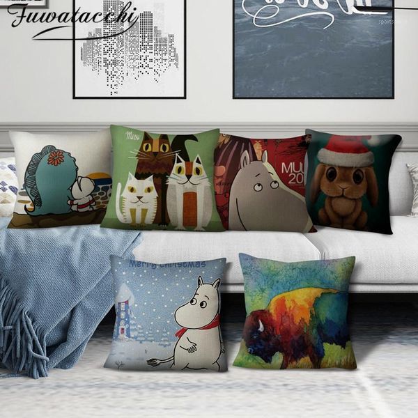 cushion/decorative pillow fuwatacchi animal linen cushion cover christmas gift for home sofa throw pillowcase 45x45cm decorations1
cushion/decorative pillow fuwatacchi animal linen cushion cover christmas gift for home sofa throw pillowcase 45x45cm decorations1