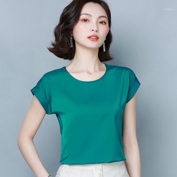 korean heavy silk blouses women solid satin blouse summer woman short sleeve blouse plus size blusas mujer de moda 20201, White
korean heavy silk blouses women solid satin blouse summer woman short sleeve blouse plus size blusas mujer de moda 20201, White