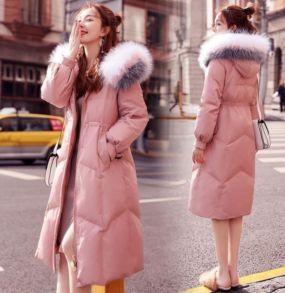 high-end luxury down padded jacket women's mid-length korean style cotton-padded jacket slim waist color oversized fur collar, Black
high-end luxury down padded jacket women's mid-length korean style cotton-padded jacket slim waist color oversized fur collar, Black
