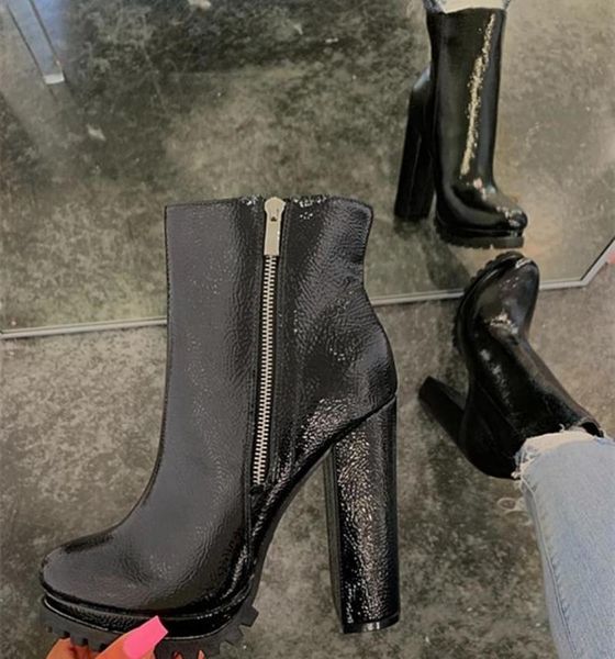 boots women ankle high heels pumps shoes woman booties autumn platform shoe chaussures femme zapatos mujer sapato nh103, Black
boots women ankle high heels pumps shoes woman booties autumn platform shoe chaussures femme zapatos mujer sapato nh103, Black