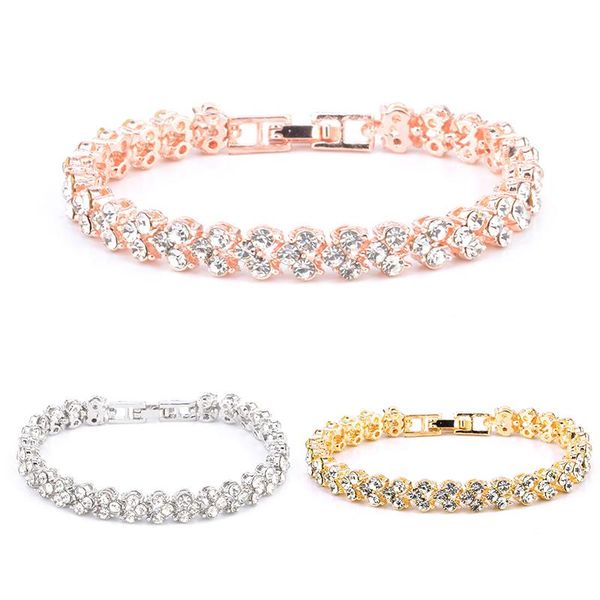 exquisite crystal lady bracelet jewelry gift full bracelet simple hand jewelry fashion, Golden;silver
exquisite crystal lady bracelet jewelry gift full bracelet simple hand jewelry fashion, Golden;silver