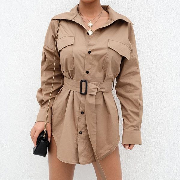 vangull england style autumn long jacket coat for women fashion spring street wear sashes korean clothes cotton long sleeve coat, Black;brown
vangull england style autumn long jacket coat for women fashion spring street wear sashes korean clothes cotton long sleeve coat, Black;brown
