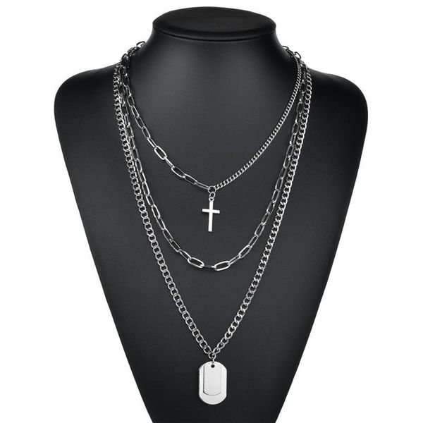 multilayers punk chains cross necklace couple fashion hip hop geometric metal pendant necklaces chain for women jewelry, Golden;silver
multilayers punk chains cross necklace couple fashion hip hop geometric metal pendant necklaces chain for women jewelry, Golden;silver