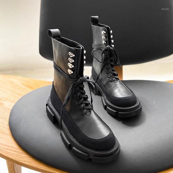 deat 2020 new spring autumn fashion casual thick soled medium heel lace up leather single shoes women short cool boots sf8231, Black
deat 2020 new spring autumn fashion casual thick soled medium heel lace up leather single shoes women short cool boots sf8231, Black