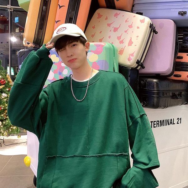 2019 spring and summer models korean version of the trend loose casual youth stitching hole long sleeve pullover harajuku, Black
2019 spring and summer models korean version of the trend loose casual youth stitching hole long sleeve pullover harajuku, Black