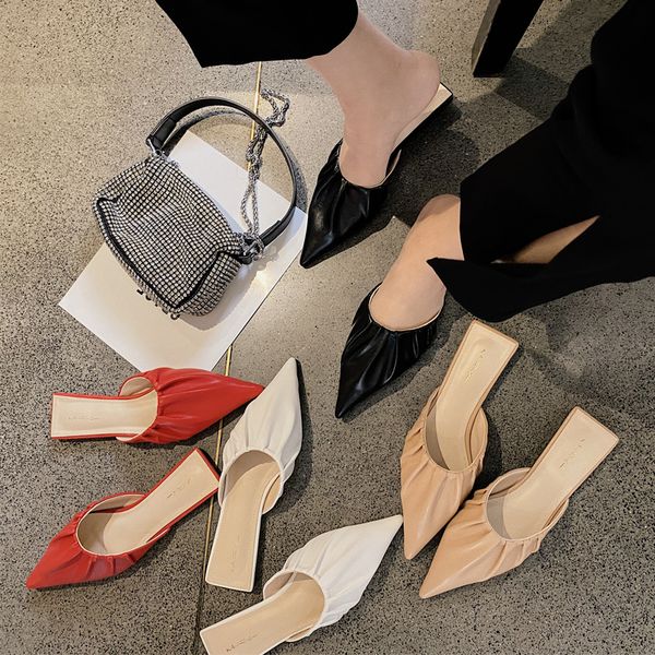 2021 new exterior wear closed-toed semi-female slipper will see wrinkle pointed-toe lazy foot sandals shoe crutches shoes 5zgq, Black
2021 new exterior wear closed-toed semi-female slipper will see wrinkle pointed-toe lazy foot sandals shoe crutches shoes 5zgq, Black