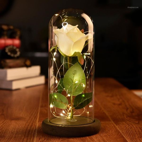 decorative flowers & wreaths glass birthday valentine's day mother's gift romantic simulation rose cover led micro landscape,artif
decorative flowers & wreaths glass birthday valentine's day mother's gift romantic simulation rose cover led micro landscape,artif