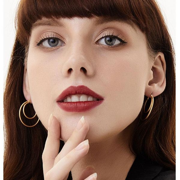 hoop & huggie trendy big large circle two layer brass earring gold color copper round shape dangle fashion women jewelry, Golden;silver
hoop & huggie trendy big large circle two layer brass earring gold color copper round shape dangle fashion women jewelry, Golden;silver