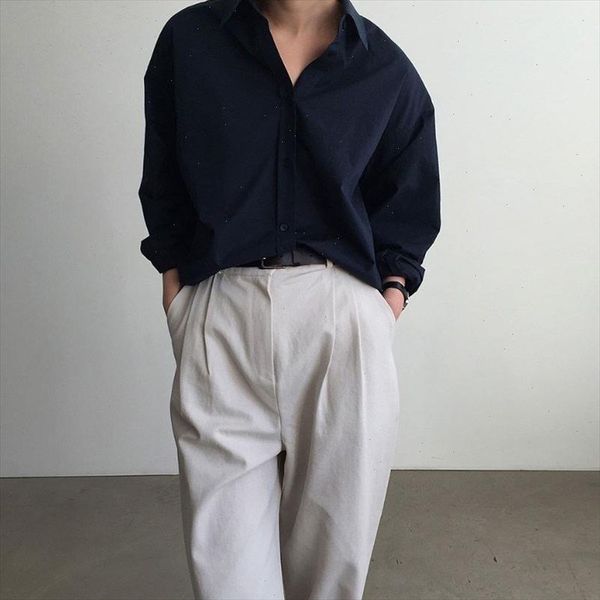 solid chic vintage minimalist women office lady loose 2021 sweet fashion stylish women casual shirts, White
solid chic vintage minimalist women office lady loose 2021 sweet fashion stylish women casual shirts, White