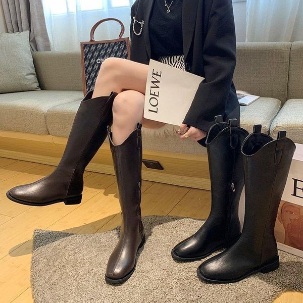 boots with velvet mid-heel boots, but the knee-high knight boots have become a popular trend, and the personality is durable, Black
boots with velvet mid-heel boots, but the knee-high knight boots have become a popular trend, and the personality is durable, Black
