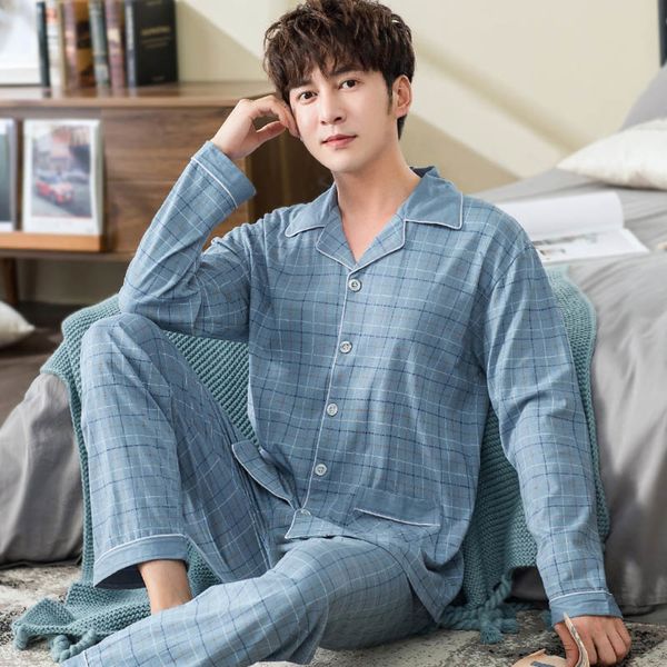 100% cotton pijama for men 2 pieces lounge sleepwear pyjamas plaid autumn bedgown home clothes man pjs pure cotton pajamas set q1216, Black;white
100% cotton pijama for men 2 pieces lounge sleepwear pyjamas plaid autumn bedgown home clothes man pjs pure cotton pajamas set q1216, Black;white