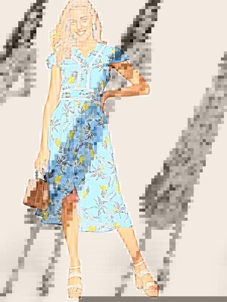 women's printed suspender holiday beach style v-neck dress, Black;gray
women's printed suspender holiday beach style v-neck dress, Black;gray