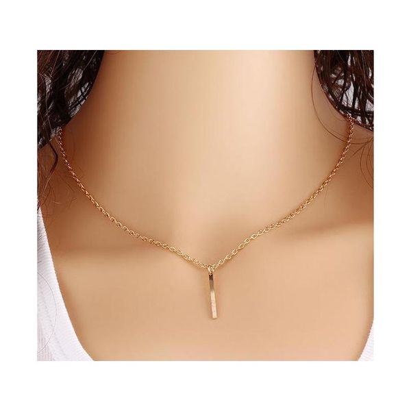 fashion new alloy chain plus gold plated pendant geometric rectangular metal bar new h sqckbc beauty888, Silver
fashion new alloy chain plus gold plated pendant geometric rectangular metal bar new h sqckbc beauty888, Silver