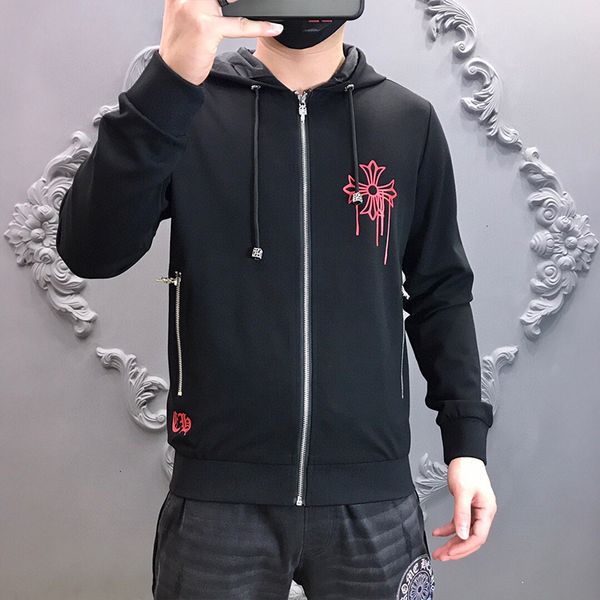 autumn and winter new crosin print sanskrit cross horseshoe slim hooded zipper sweater for men and women ub14, Black
autumn and winter new crosin print sanskrit cross horseshoe slim hooded zipper sweater for men and women ub14, Black
